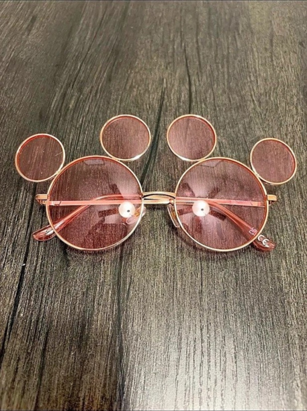 Disney Parks Mickey Mouse Ear Shaped Sunglasses - Rose Pink Mickey Mouse Ear